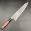 Shogo Yamatsuka x Jikko Damascus Aogami #2 gyuto 240mm couteau entier