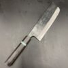 Kyohei Shindo kurouchi Aogami #2 nakiri 170mm custom couteau entier