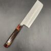 musashi nashiji aogami super nakiri 17cm custom couteau entier