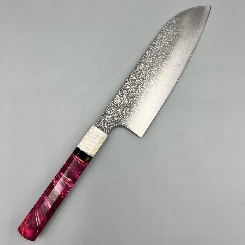 Kei kobayashi SG2 damascus santoku 170mm EN whole knife