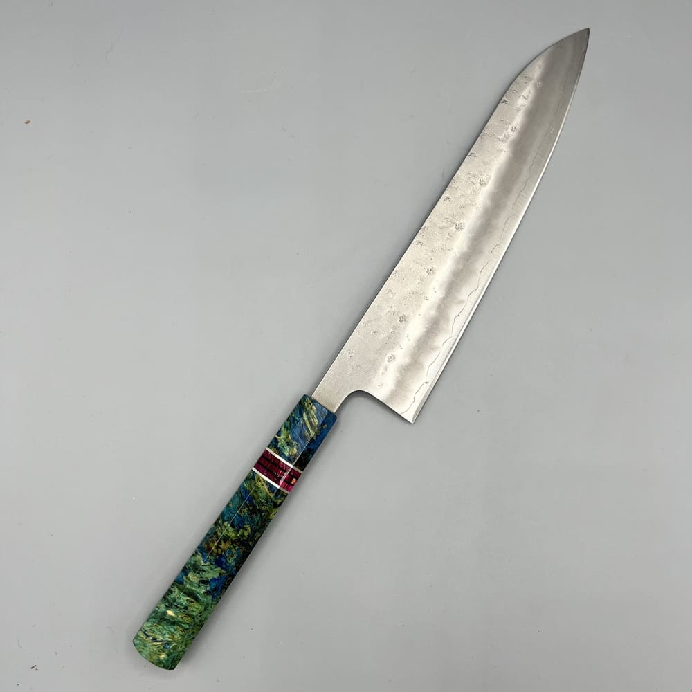 Tsunehisa Ginsan Nashiji gyuto 210mm EN whole knife