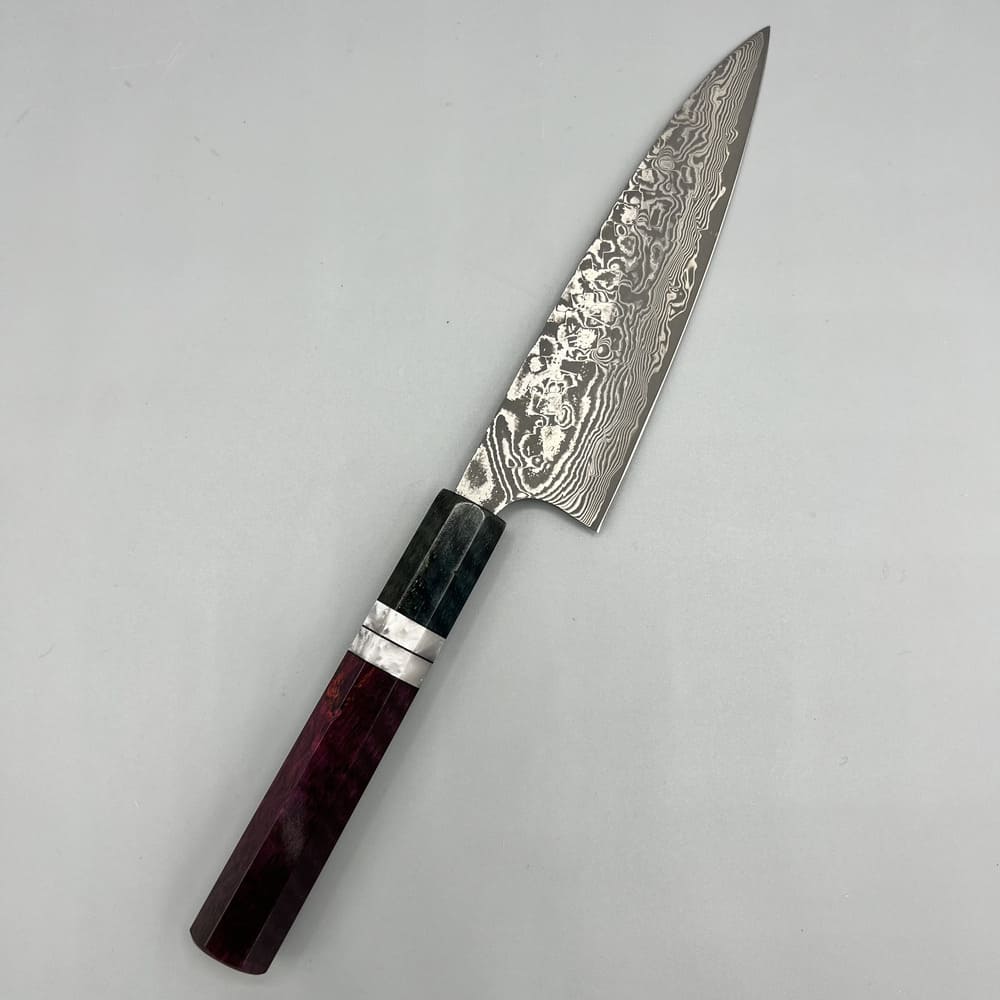 Takeshi Saji SG2 damascus petty 130mm EN whole knife