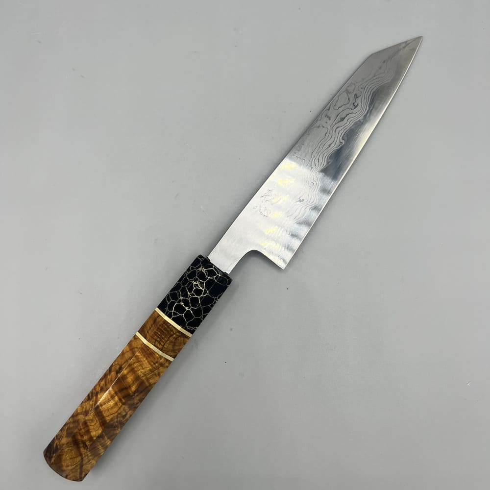Hatsukokoro komorebi Damascus B1 kiritsuke petty 150mm EN whole knife