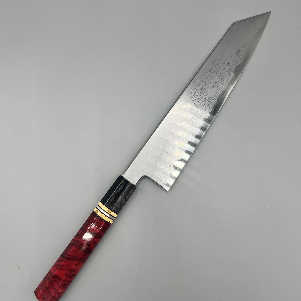 Nakagawa x Myojin Damascus B1 kiritsuke 240mm EN whole knife