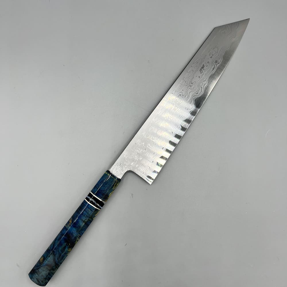 Nakagawa x Myojin Damascus kiritsuke 240mm couteau entier