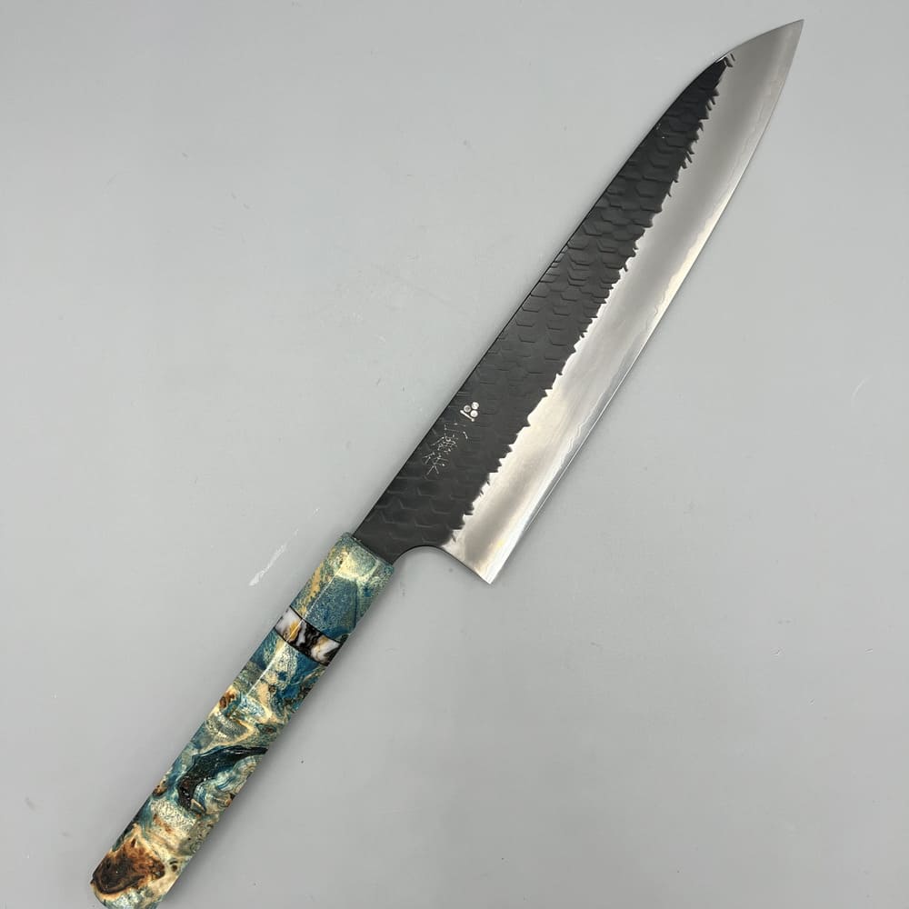Nigara Kurouchi SG2 gyuto 240mm EN whole knife