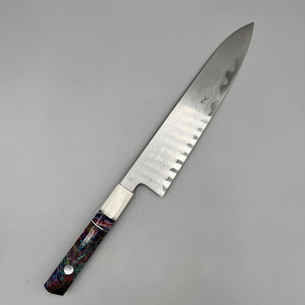 Nakagawa x Myojin Damascus B1 gyuto 210mm EN whole knife