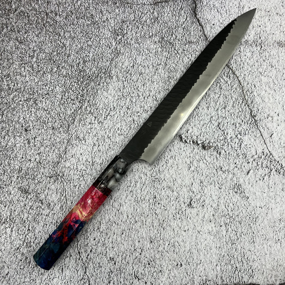 Nigara Kurouchi SG2 sujihiki 240mm EN whole knife