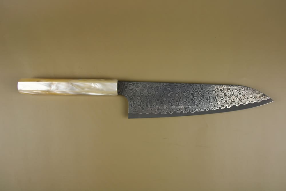 Nigara Anmon Damascus SG2 gyuto 210mm EN whole knife